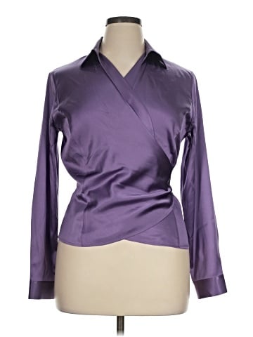Ann Taylor Long Sleeve Silk Top (view 1)