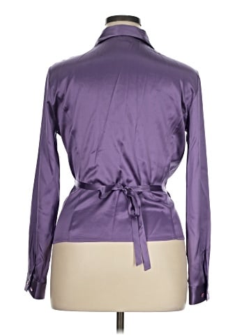 Ann Taylor Long Sleeve Silk Top (view 2)