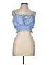 Blush 100% Polyester Blue Sleeveless Blouse Size L - photo 1