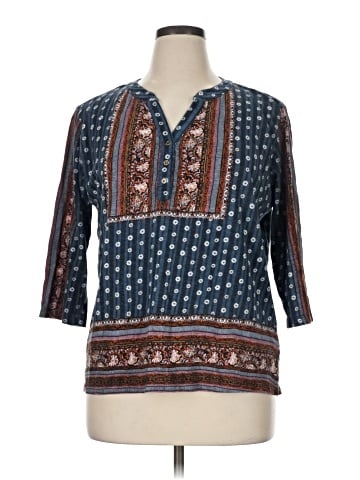 Serengeti Long Sleeve Henley (view 1)