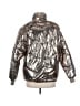 H&M 100% Polyester Metallic Silver Snow Jacket Size 6 - photo 2