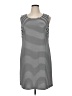 Perceptions Stripes Black Casual Dress Size XL - photo 1