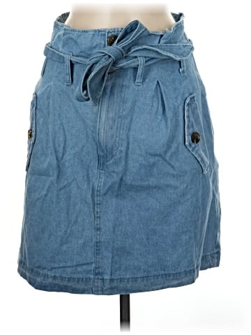 Who What Wear Denim Skirt (view 1)