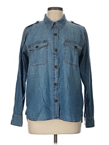 CAbi Long Sleeve Button-Down Shirt (view 1)
