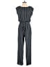 En Focus Studio 100% Polyester Stripes Gray Jumpsuit Size 8 - photo 1
