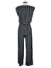 En Focus Studio 100% Polyester Stripes Gray Jumpsuit Size 8 - photo 2