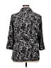 JM Collection Animal Print Black 3/4 Sleeve Blouse Size 1X - photo 2
