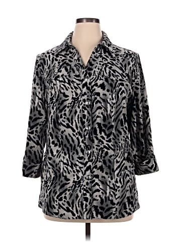 JM Collection 3/4 Sleeve Blouse (view 1)