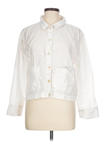 Sigrid Olsen 3/4 Sleeve Button-Down Shirt (view 1)