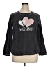 Secret Treasures Hearts Gray Sweatshirt Size 14 - photo 1