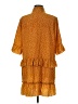 Unbranded 100% Polyester Orange Casual Dress Size M - photo 2