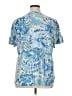 Links Tropical Blue Short Sleeve Blouse Size XL - photo 2