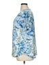 Links Tropical Blue Short Sleeve Blouse Size XL - photo 5