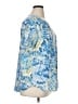 Links Tropical Blue Short Sleeve Blouse Size XL - photo 4