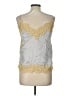 Flannel 100% Silk Gold Sleeveless Silk Top Size Lg (3) - photo 2