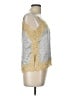 Flannel 100% Silk Gold Sleeveless Silk Top Size Lg (3) - photo 4