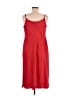 Nine West Solid Red Casual Dress Size M - photo 2