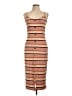 No Boundaries Stripes Brown Casual Dress Size L - photo 1