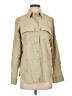 Max Studio Tan Long Sleeve Button-Down Shirt Size XS - photo 1