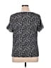 Adrienne Vittadini Black Short Sleeve Blouse Size XL - photo 2