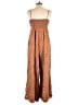 Hutch 100% Cotton Polka Dots Brown Jumpsuit Size L - photo 2