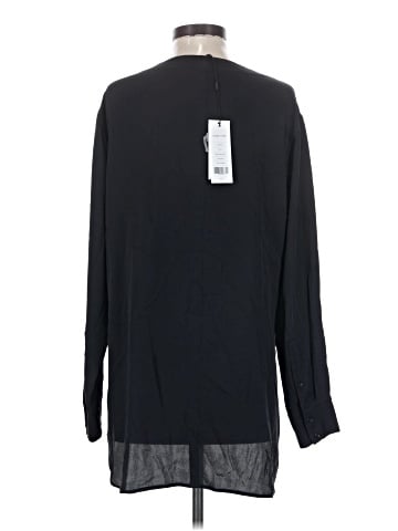 Helmut Lang Long Sleeve Silk Top (view 2)