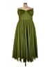 Hutch 100% Polyester Solid Green Cocktail Dress Size 22 - photo 1