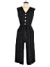 Roz & Ali Polka Dots Black Jumpsuit Size 10 Petite - photo 1