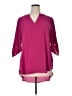 Cato 100% Polyester Pink 3/4 Sleeve Blouse Size 14 - photo 1