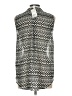 H&M 100% Polyester Silver Sleeveless Blouse Size 10 - photo 2