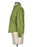 Theory Green 3/4 Sleeve Button-Down Shirt Size S - photo 5