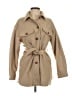 Zara 100% Polyester Tan Trenchcoat Size S - photo 1