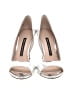 French Connection Silver Heels Size 7 - photo 2