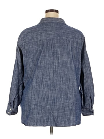 Tommy Hilfiger 3/4 Sleeve Button-Down Shirt (view 2)