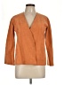 Halston 100% Leather Orange Blazer Size 10 - photo 1