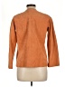 Halston 100% Leather Orange Blazer Size 10 - photo 2