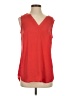 CAbi 100% Polyester Red Sleeveless Blouse Size S - photo 1