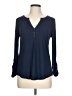 Lucky Brand Blue Long Sleeve Henley Size L - photo 1