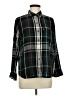 Levi's 100% Viscose Plaid Black Long Sleeve Button-Down Shirt Size M - photo 1