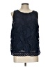 Merona 100% Rayon Blue Sleeveless Blouse Size L - photo 1