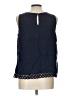 Merona 100% Rayon Blue Sleeveless Blouse Size L - photo 2