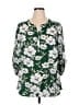 Daniel Rainn 100% Polyester Green 3/4 Sleeve Blouse Size 1X - photo 1