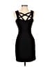 Guess Solid Black Cocktail Dress Size 2 - photo 1
