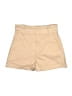 Express Solid Tan Khaki Shorts Size 2 - photo 1