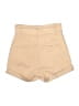 Express Solid Tan Khaki Shorts Size 2 - photo 2