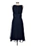 Connected Apparel 100% Polyester Solid Blue Cocktail Dress Size 12 - photo 2