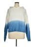 Francesca's Color Block Blue Pullover Sweater Size XL - photo 1