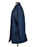 St. John 100% Polyester Blue Trenchcoat Size L - photo 5