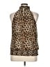 Apt. 9 100% Polyester Animal Print Brown Sleeveless Blouse Size XL - photo 2