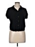 Moa Moa Black Short Sleeve Blouse Size L - photo 1